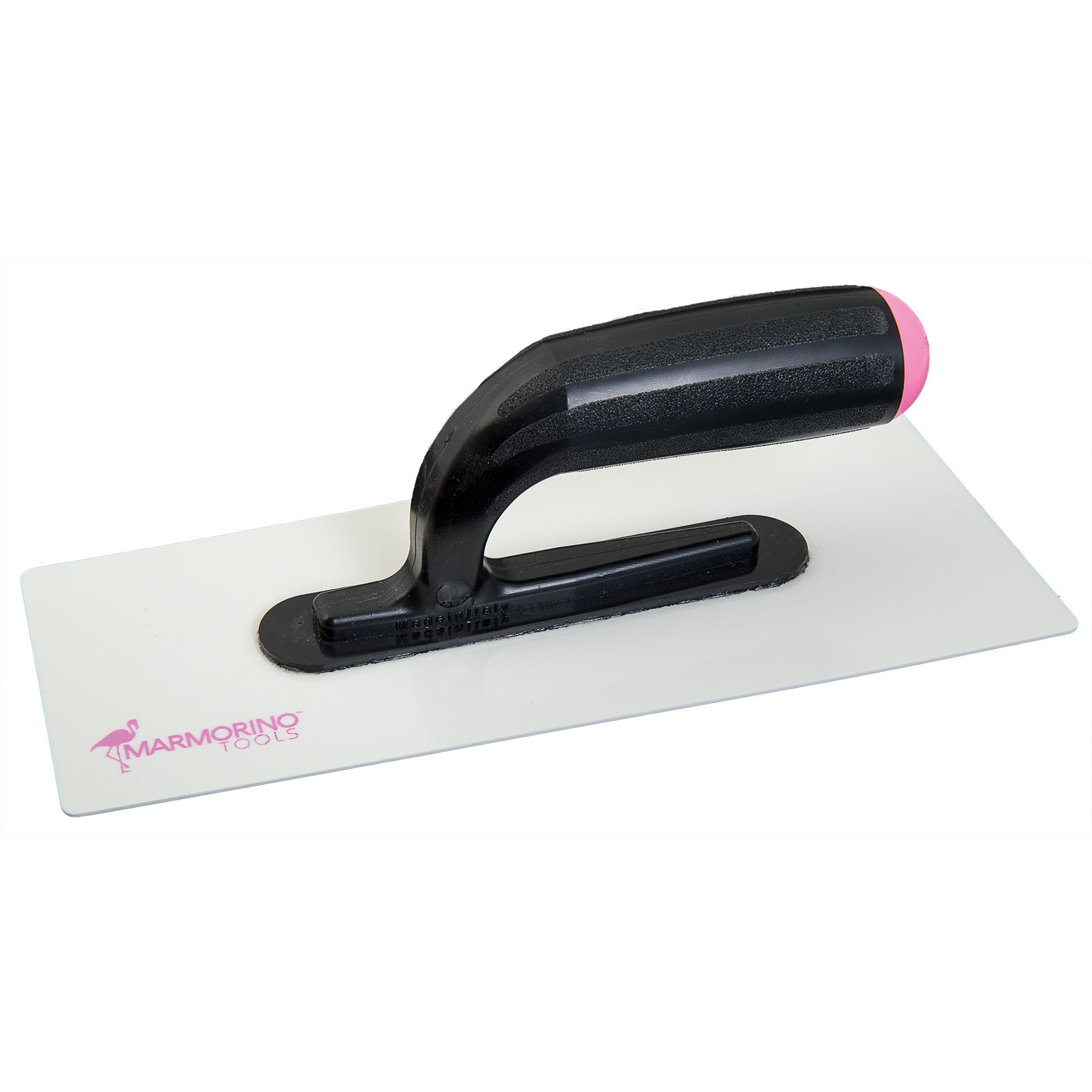 DECOR LIGHT TROWEL mm.280x120x1 ABS HANDLE - WHITE TRAPEZ. BLADE<25171>